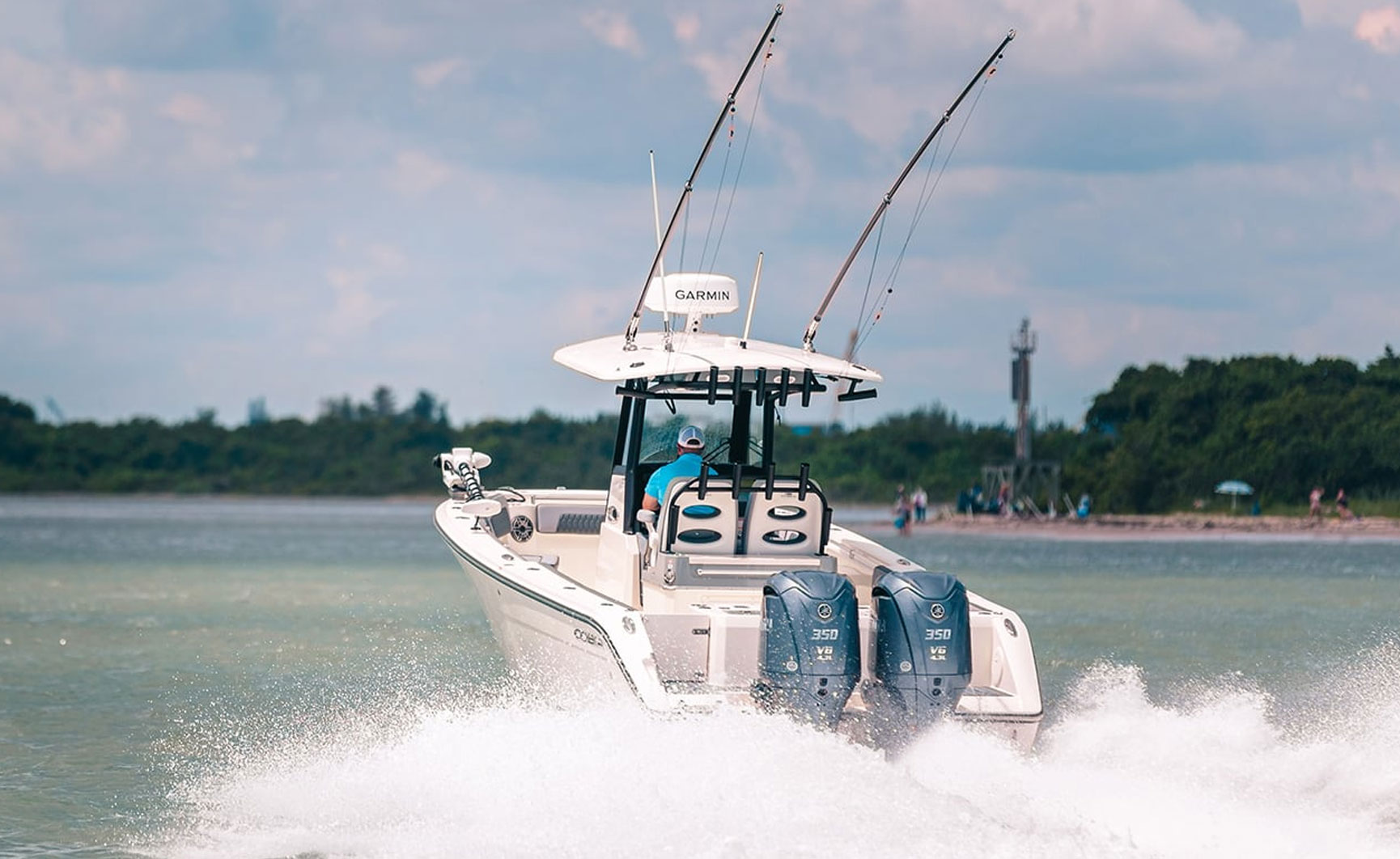 285 cc open boat on water