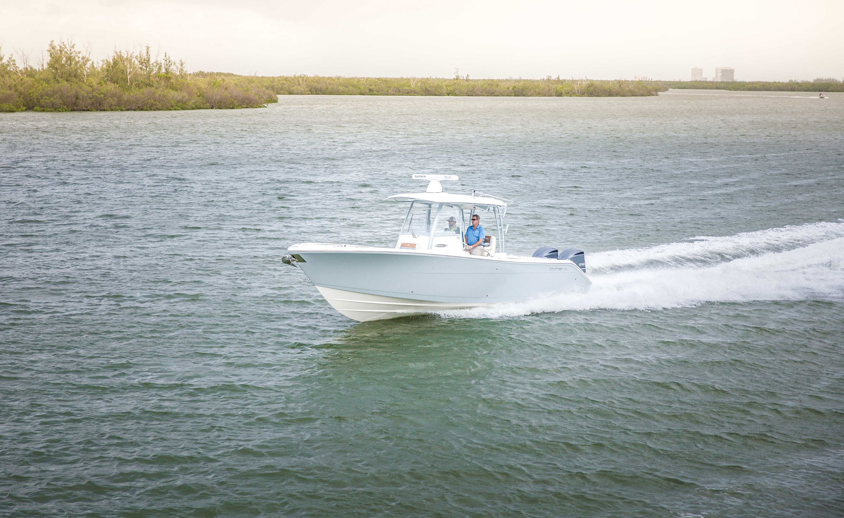 320 cc boat on water