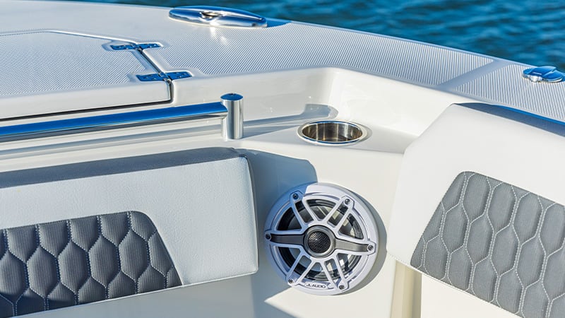 interior view of the 265CC seating